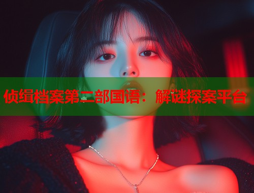 侦缉档案第二部国语：解谜探案平台