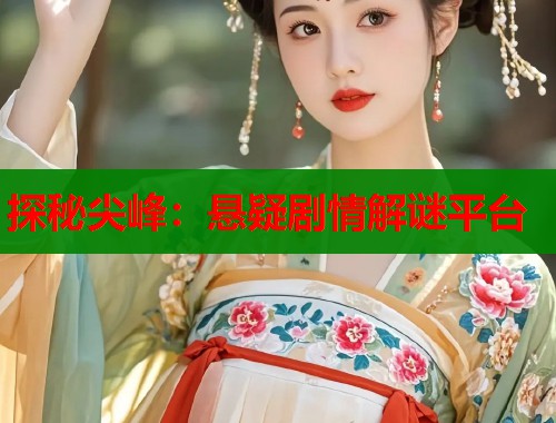 探秘尖峰：悬疑剧情解谜平台